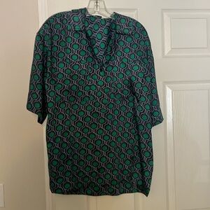 Zara Geometric Blouse Small